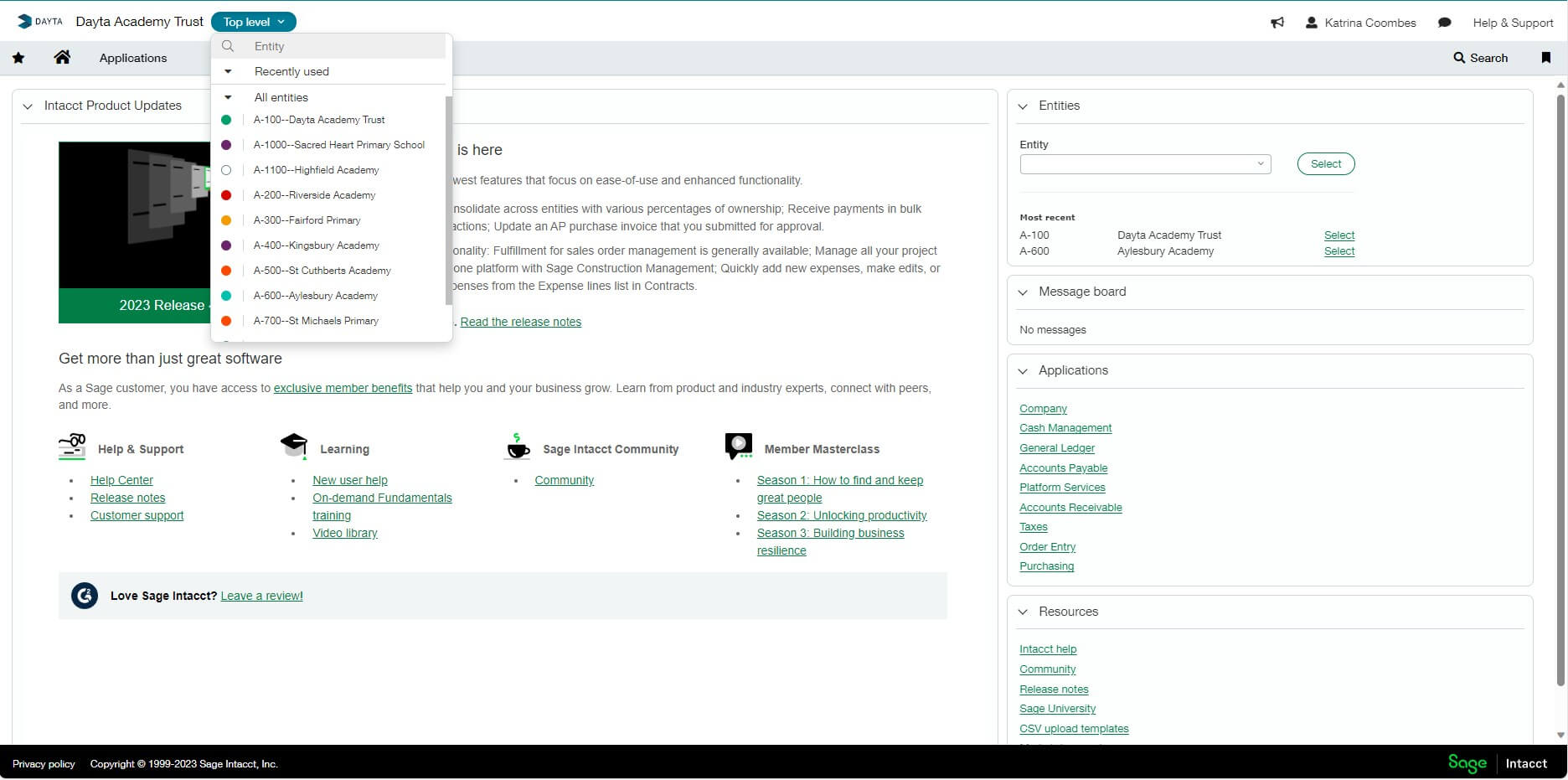 Intacct Efficient Maintenance & Quick Setup