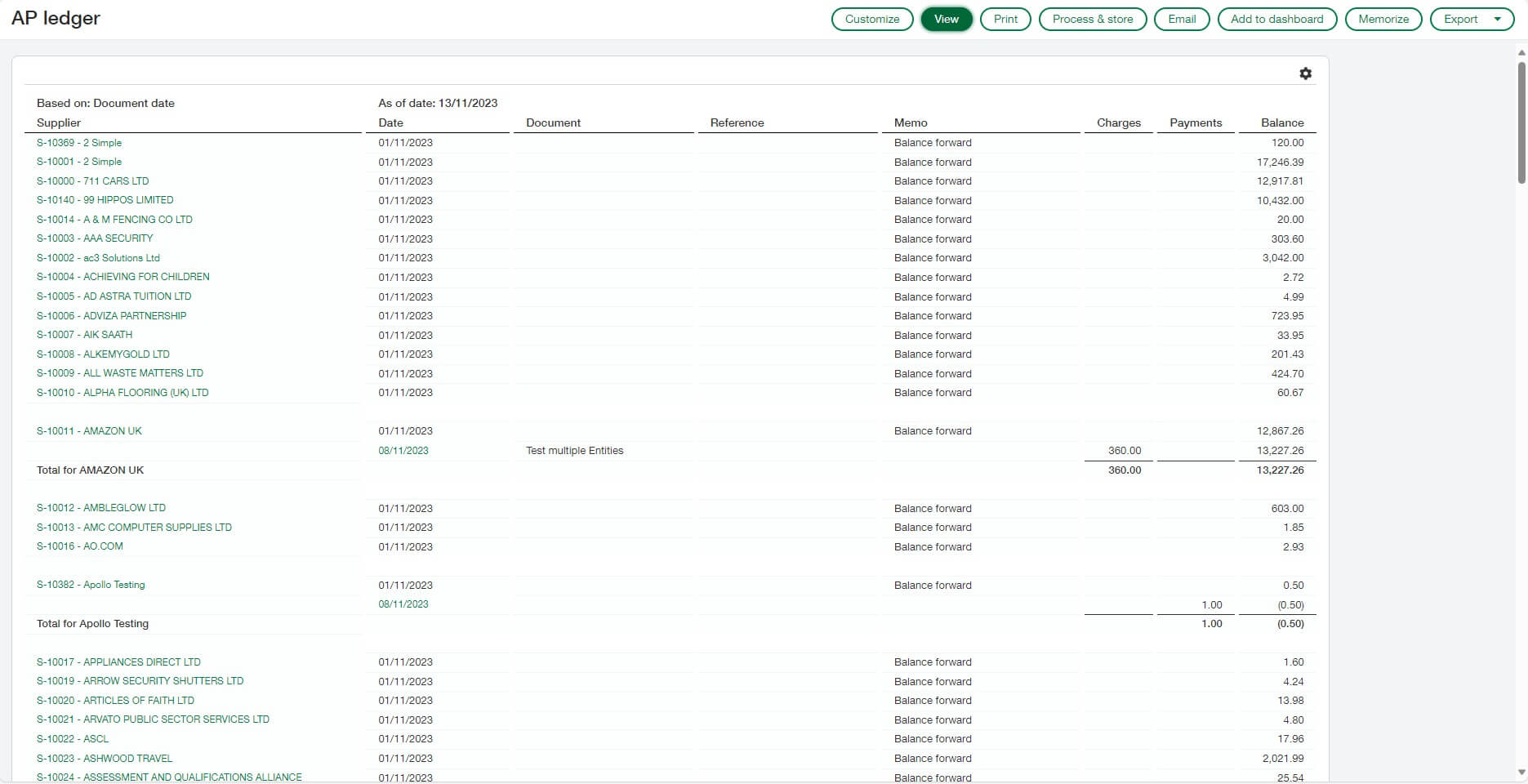 Intacct Strong Reporting Capabilities